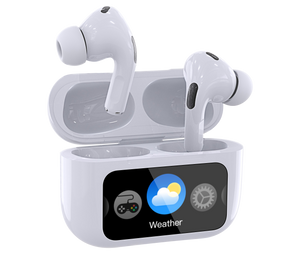 Auriculares inalambricos bluetooth pantalla media，air-pod LED