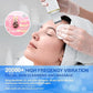 Ultrasonic Facial Cleanser, 4 Modes, Facial Scrub with Spatula, USB Rechargeable, White