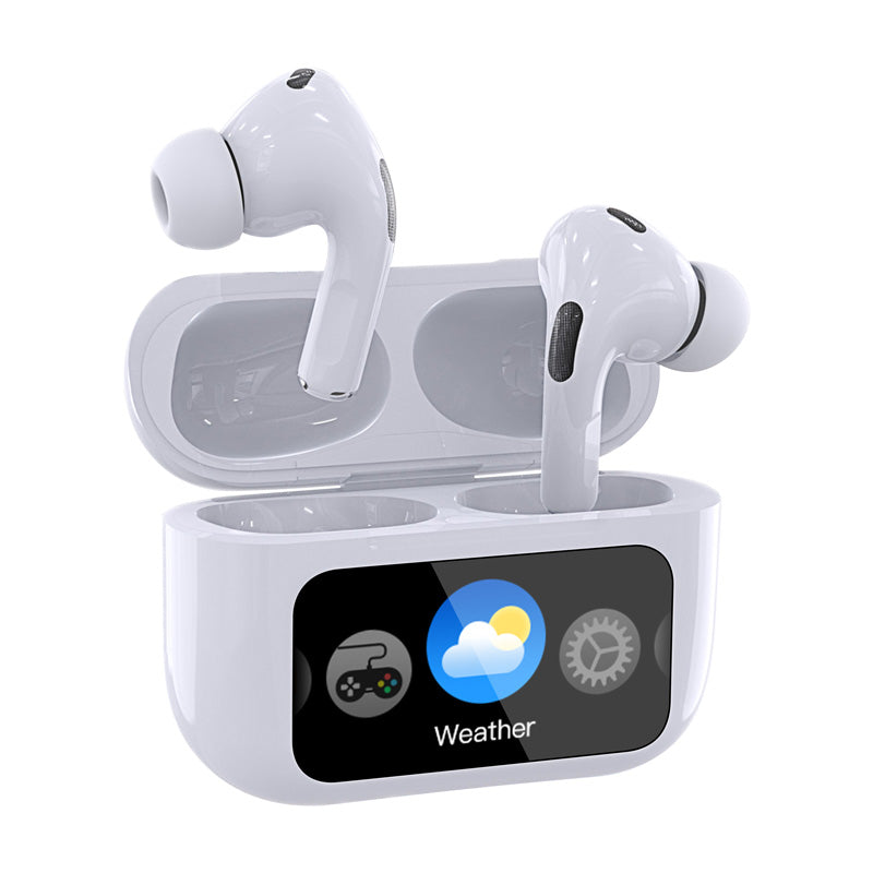 Auriculares inalambricos bluetooth pantalla media，air-pod LED - SeaTurtle Home