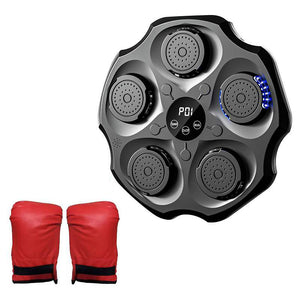 Máquina de boxeo de música inteligente SEATURTLEHOME, bolsa de arena de objetivo de pared con 5 almohadillas, entrenamiento de reacción y agilidad relajante.