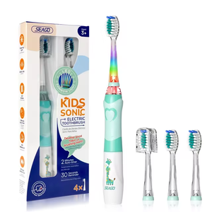 Cepillo de dientes eléctrico con cabezales reemplazables - 4 cabezales para niños